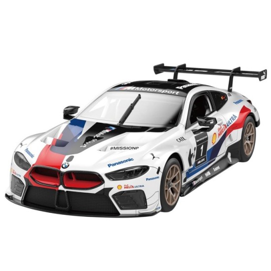 RASTAR RC Konštrukčné Autíčko BMW M8 GTE 1:18 Building Kit na diaľkové ovládanie, biele