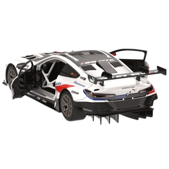 RASTAR RC Konštrukčné Autíčko BMW M8 GTE 1:18 Building Kit na diaľkové ovládanie, biele