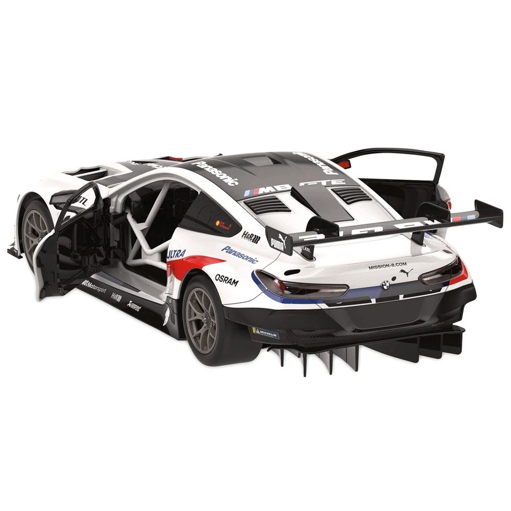 RASTAR RC Konštrukčné Autíčko BMW M8 GTE 1:18 Building Kit na diaľkové ovládanie, biele