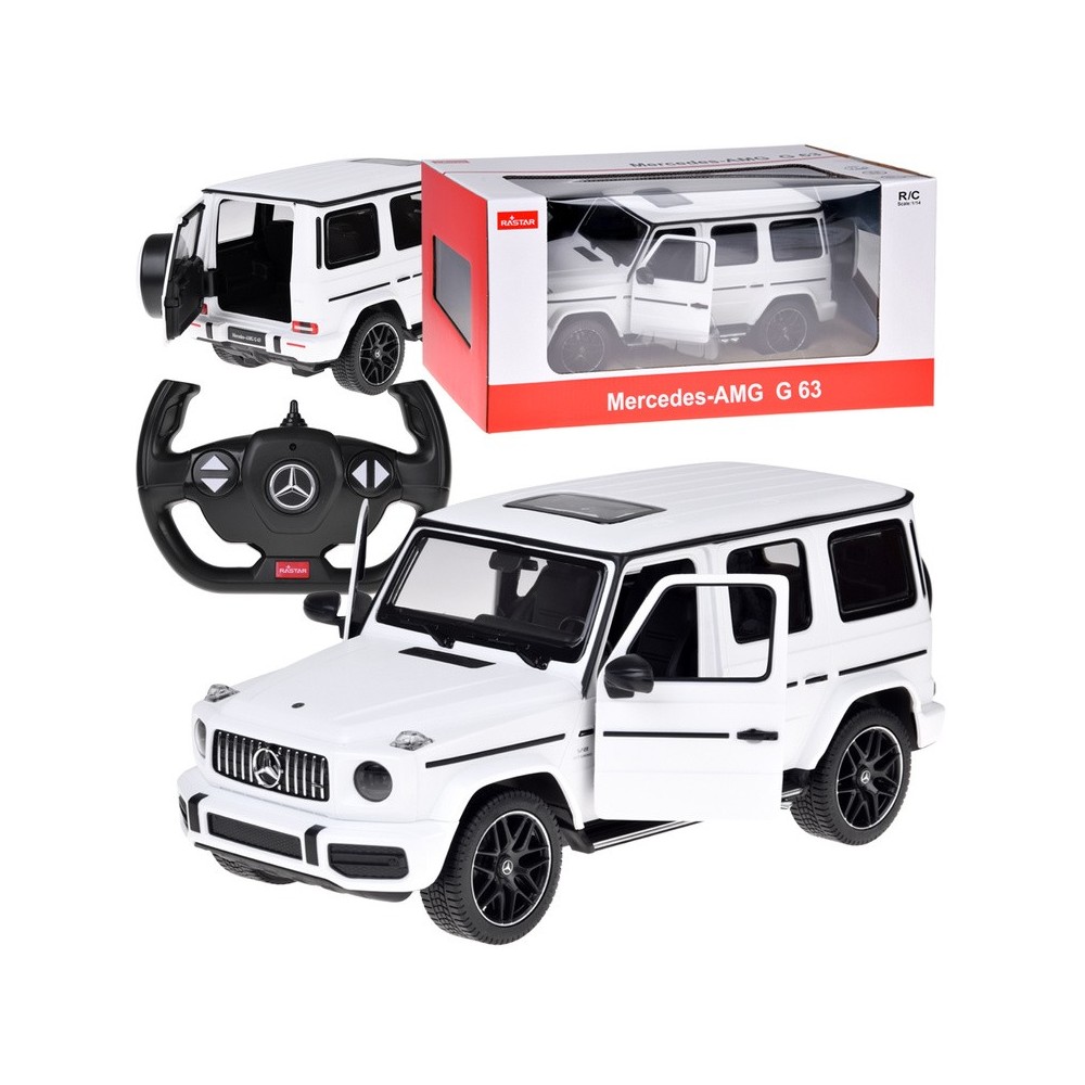 Rastar RC Auto Mercedes Benz G63 1:14 na diaľkové ovládanie + LED svetlá, biele