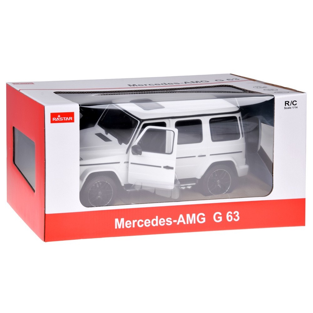 Rastar RC Auto Mercedes Benz G63 1:14 na diaľkové ovládanie + LED svetlá, biele