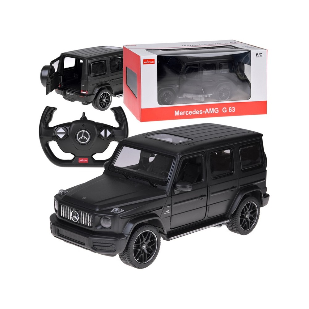 Rastar RC Auto Mercedes Benz G63 1:14 na diaľkové ovládanie + LED svetlá, čierne
