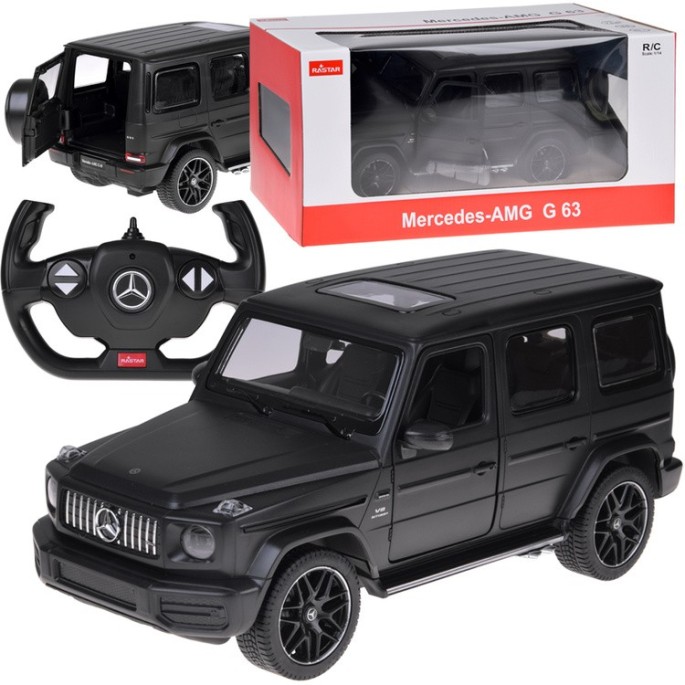 Rastar RC Auto Mercedes Benz G63 1:14 na diaľkové ovládanie + LED svetlá, čierne