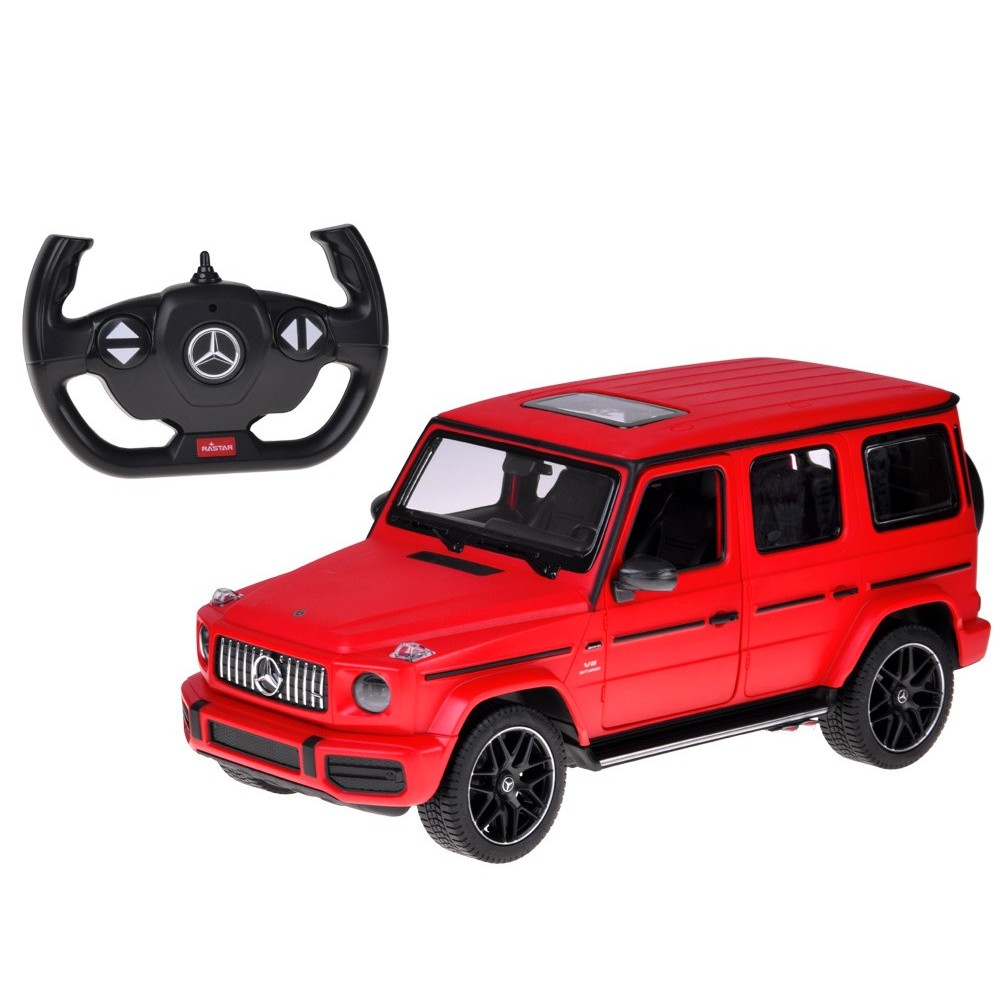 Rastar RC Auto Mercedes Benz G63 1:14 na diaľkové ovládanie + LED svetlá, červené