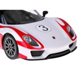 Rastar RC Auto Porsche 918 Spyder diaľkové ovládanie s LED svetlom 1:14, biele
