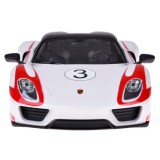 Rastar RC Auto Porsche 918 Spyder diaľkové ovládanie s LED svetlom 1:14, biele