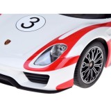 Rastar RC Auto Porsche 918 Spyder diaľkové ovládanie s LED svetlom 1:14, biele