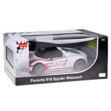Rastar RC Auto Porsche 918 Spyder diaľkové ovládanie s LED svetlom 1:14, biele