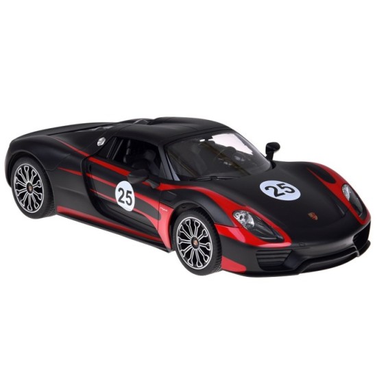 Rastar RC Auto Porsche 918 Spyder diaľkové ovládanie s LED svetlom 1:14, čierne