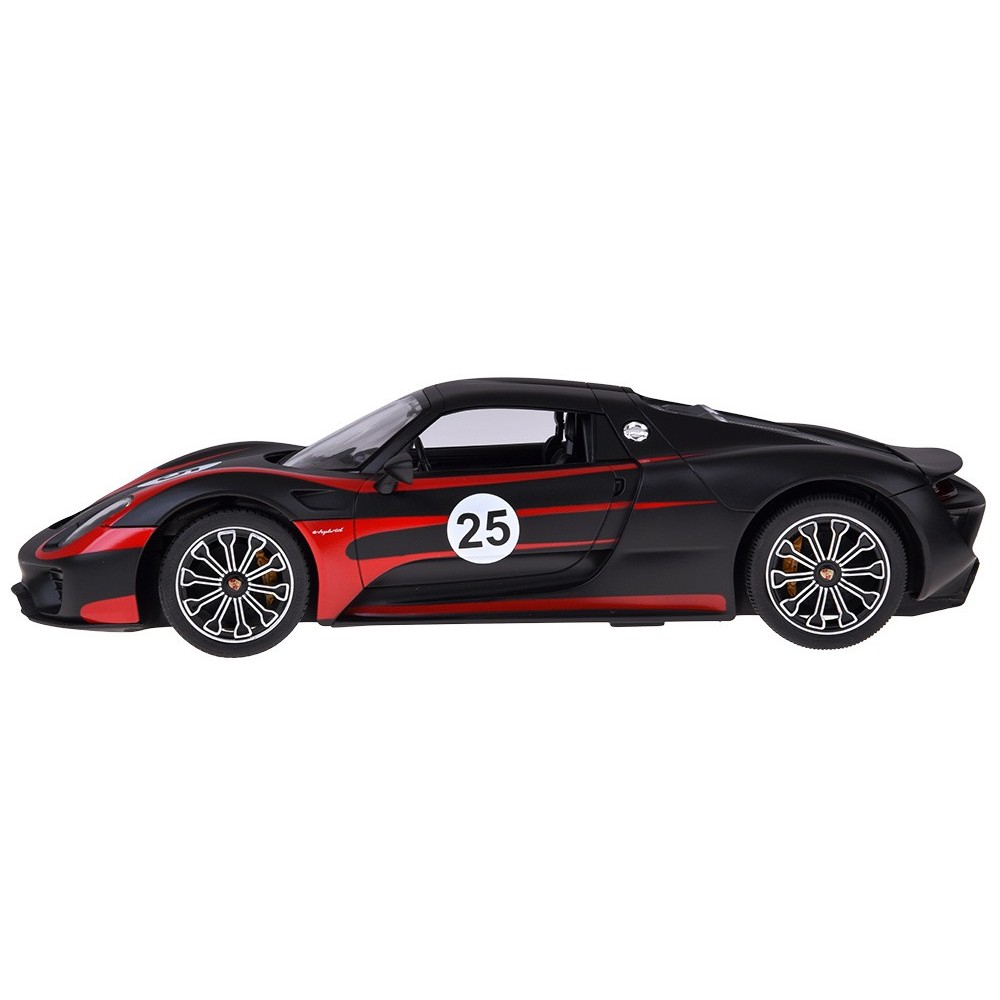 Rastar RC Auto Porsche 918 Spyder diaľkové ovládanie s LED svetlom 1:14, čierne