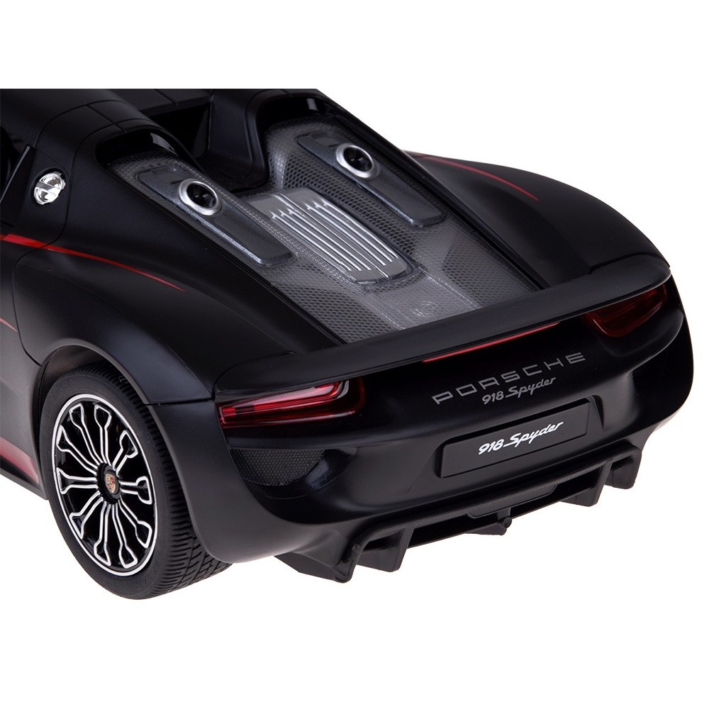 Rastar RC Auto Porsche 918 Spyder diaľkové ovládanie s LED svetlom 1:14, čierne