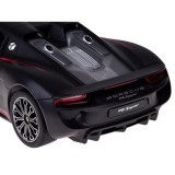 Rastar RC Auto Porsche 918 Spyder diaľkové ovládanie s LED svetlom 1:14, čierne