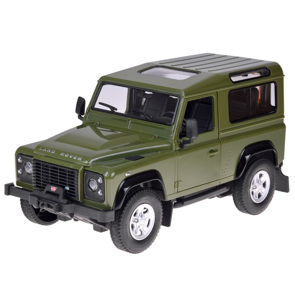 Rastar RC Auto Land Rover Defender s vlečkou na diaľkové ovládanie + LED svetlo, zelené