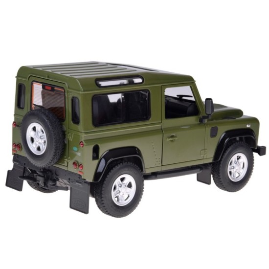 Rastar RC Auto Land Rover Defender s vlečkou na diaľkové ovládanie + LED svetlo, zelené