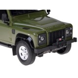 Rastar RC Auto Land Rover Defender s vlečkou na diaľkové ovládanie + LED svetlo, zelené