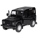 Rastar RC Auto Land Rover Defender s vlečkou na diaľkové ovládanie + LED svetlo, čierne