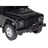 Rastar RC Auto Land Rover Defender s vlečkou na diaľkové ovládanie + LED svetlo, čierne