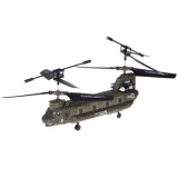 Syma RC Vojenský transportný RC vrtuľník Chinook S026H s GYROSKOPOM na diaľkové ovládanie, zelený