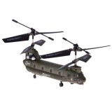 Syma RC Vojenský transportný RC vrtuľník Chinook S026H s GYROSKOPOM na diaľkové ovládanie, zelený