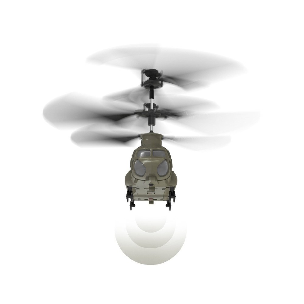 Syma RC Vojenský transportný RC vrtuľník Chinook S026H s GYROSKOPOM na diaľkové ovládanie, zelený