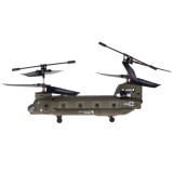 Syma RC Vojenský transportný RC vrtuľník Chinook S026H s GYROSKOPOM na diaľkové ovládanie, zelený