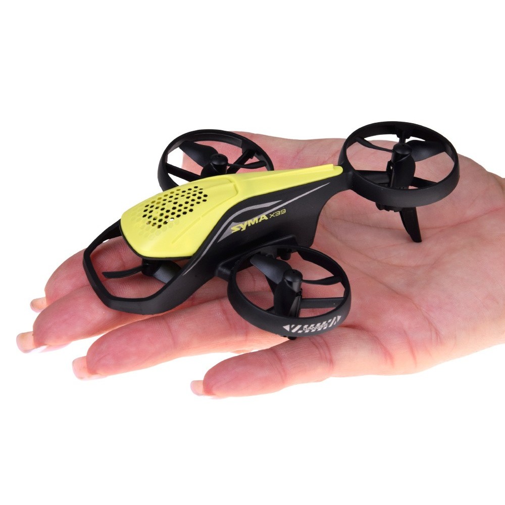 SYMA Mini Dron X39 s LED svetlom a akrobatickými kúskami na diaľkové ovládanie, zelený 