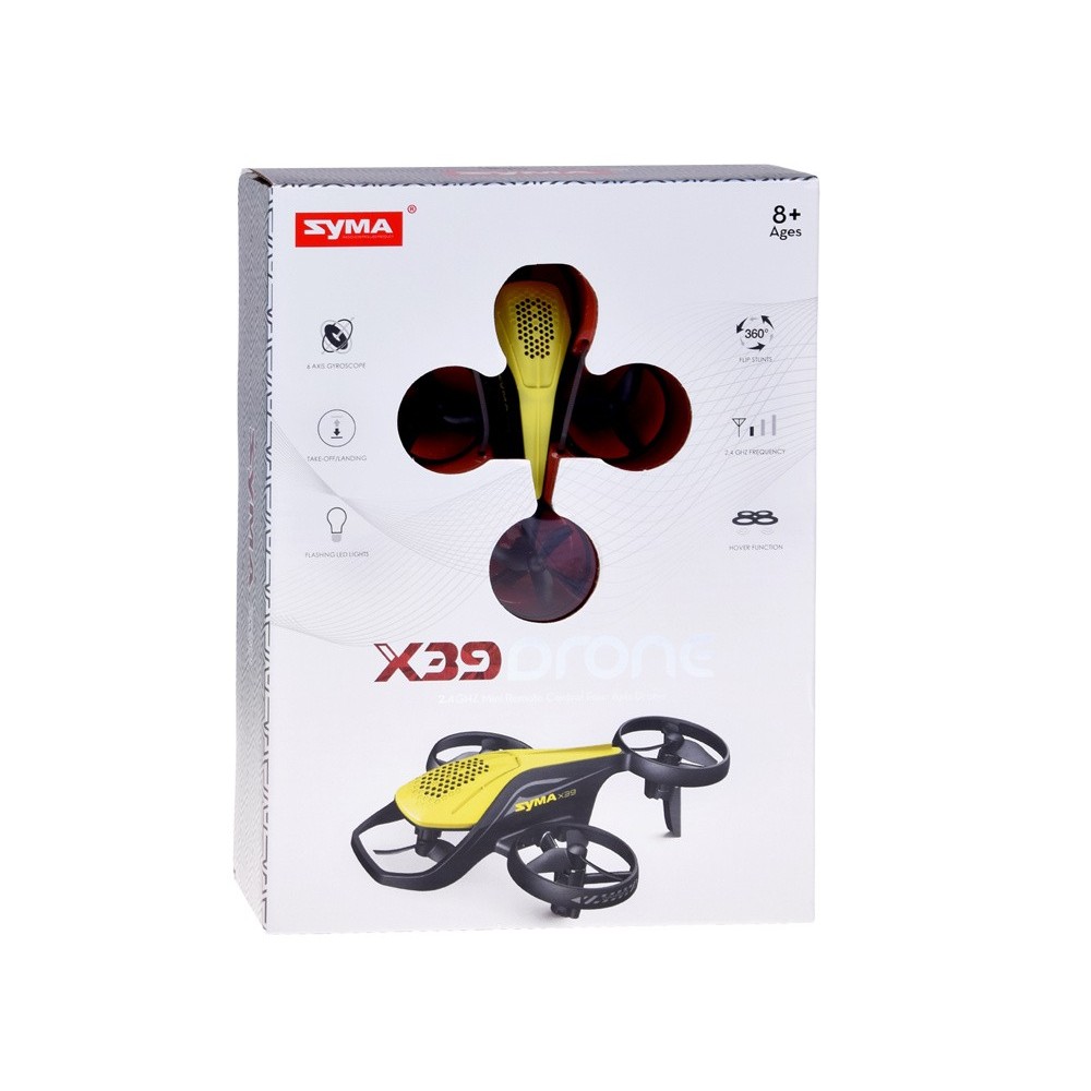 SYMA Mini Dron X39 s LED svetlom a akrobatickými kúskami na diaľkové ovládanie, zelený 