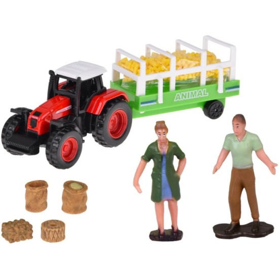 JOKO Sada Veterný Mlyn so zvieratkami, Farma, Traktor s vlečkou, Silo, cesta