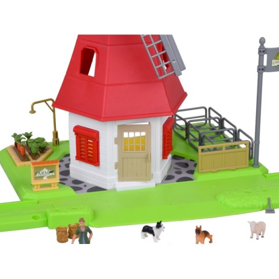JOKO Sada Veterný Mlyn so zvieratkami, Farma, Traktor s vlečkou, Silo, cesta