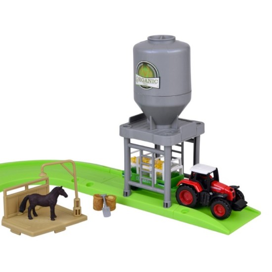 JOKO Sada Veterný Mlyn so zvieratkami, Farma, Traktor s vlečkou, Silo, cesta