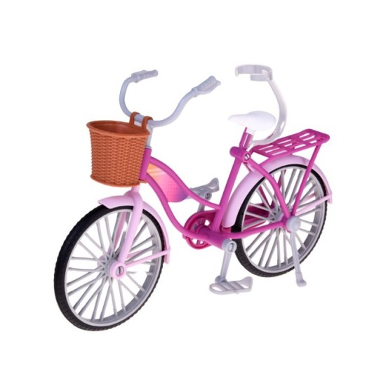 JOKO Bábika s bicyklom, ružová