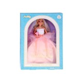 Anlily Bábika Nevesta v svadobných šatách s kyticou a závojom Wedding Collection