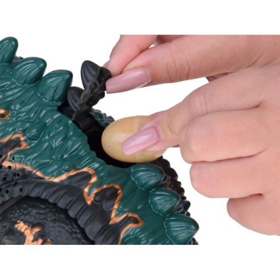 JOKO Veľký Interaktívny Dinosaurus Tyrannosaurus Rex , chodí, s Dymovým efektom, so zvukom a svetlom na batérie, dĺžka 50cm + Ot