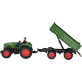 JOKO RC Traktor s vlečkou a senom na diaľkové ovládanie + USB nabíjačka, zelený
