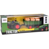JOKO RC Traktor s vlečkou a senom na diaľkové ovládanie + USB nabíjačka, zelený