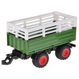 JOKO RC Traktor s vlečkou na diaľkové ovládanie s Drapákom a LED svetlom + drevo