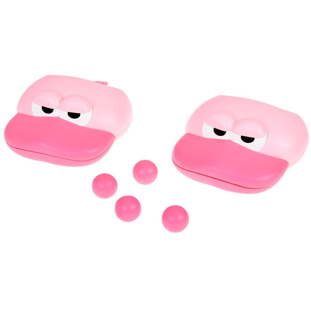 JOKO Športová hra Chyť loptu do Lapača - zobáka kačky + 4 loptičky, ružová