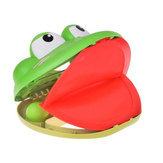JOKO Športová hra Chyť loptu do Lapača - papule žabky + 4 loptičky, zelená