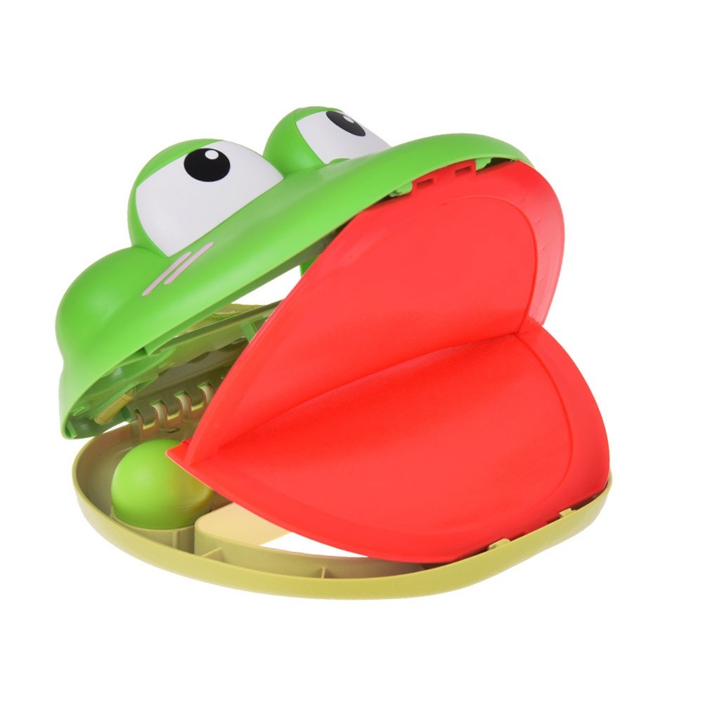 JOKO Športová hra Chyť loptu do Lapača - papule žabky + 4 loptičky, zelená
