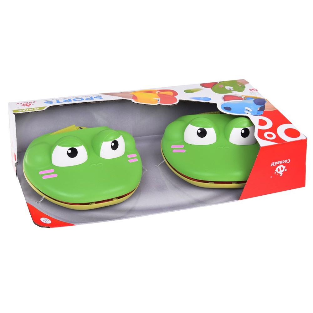 JOKO Športová hra Chyť loptu do Lapača - papule žabky + 4 loptičky, zelená