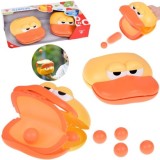JOKO Športová hra Chyť loptu do Lapača - zobáka kačky + 4 loptičky, oranžová