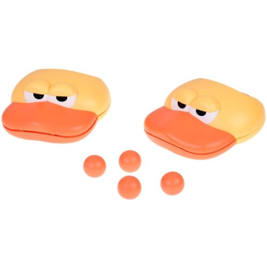 JOKO Športová hra Chyť loptu do Lapača - zobáka kačky + 4 loptičky, oranžová