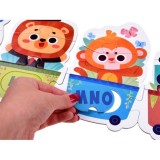 JOKO Detské Puzzle Zvieratá Abeceda Vláčik 40ks