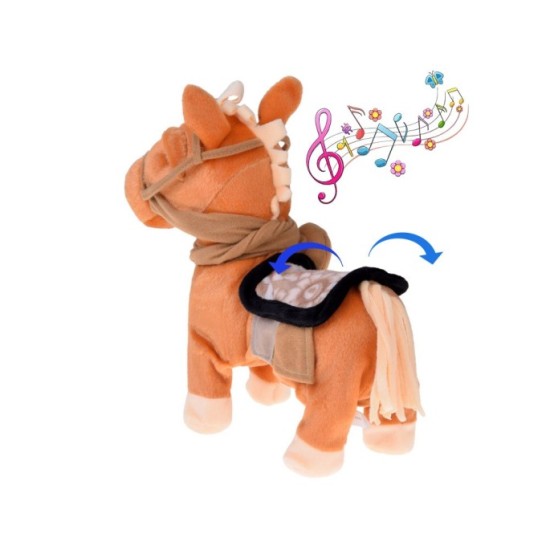 JOKO RC Interaktívny Tancujúci Kôň Poník, chodí, erdží a tancuje, svetlo hnedý