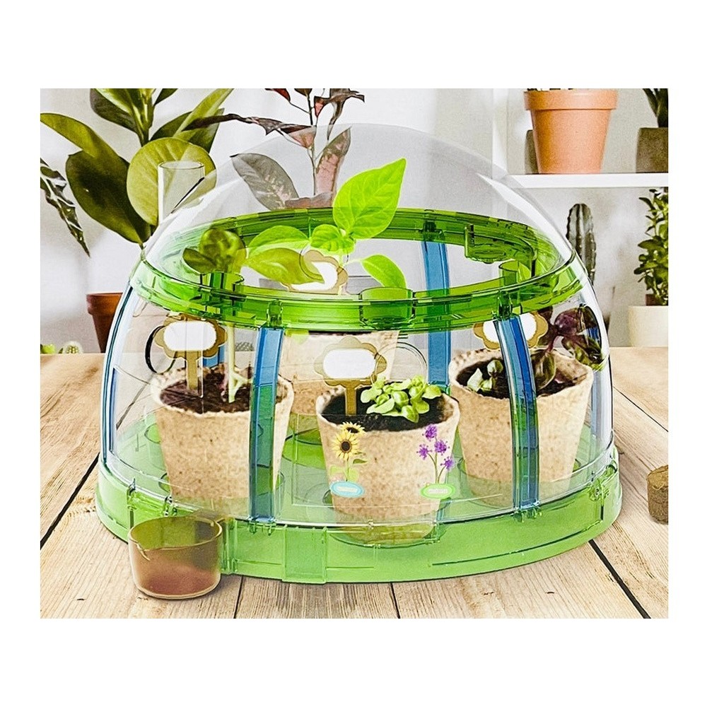 JOKO Detská Sada na pestovanie rastlín v Skleníku Little Gardener's Organic + semená 6 druhov