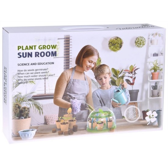 JOKO Detská Sada na pestovanie rastlín v Skleníku Little Gardener's Organic + semená 6 druhov