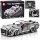 Reobrix Techická Stavebnica Pretekárske Auto GT GRAY sports 1960s, 437ks