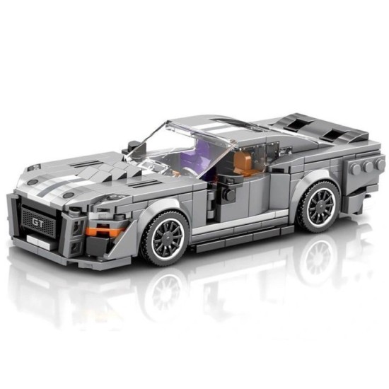 Reobrix Techická Stavebnica Pretekárske Auto GT GRAY sports 1960s, 437ks
