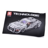 Reobrix Techická Stavebnica Pretekárske Auto GT GRAY sports 1960s, 437ks