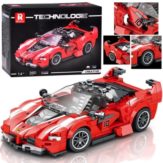 JOKO Technická Stavebnica Auto Kabriolet 360ks, červené
